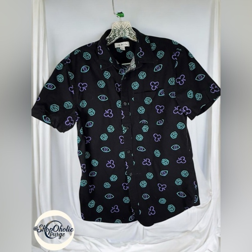 Mens short sleeve button up The Rail Men’s Button Up Shirt Size Small S